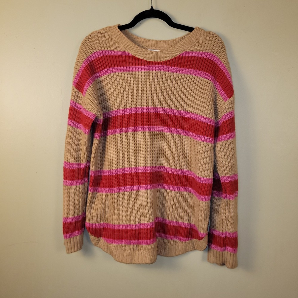 SO women's sweater Beige Stripe XL